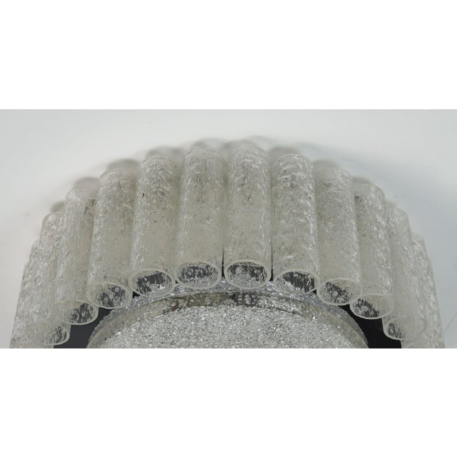 1960s Vintage Ice Glass Ceiling Fixture with 32 Glass Tubes from Doria Leuchten, 1960s For Sale - Image 5 of 14