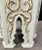 Hollywood Regency Moroccan Stye Side or End Table White With Gold Design, a Pair For Sale - Image 9 of 10