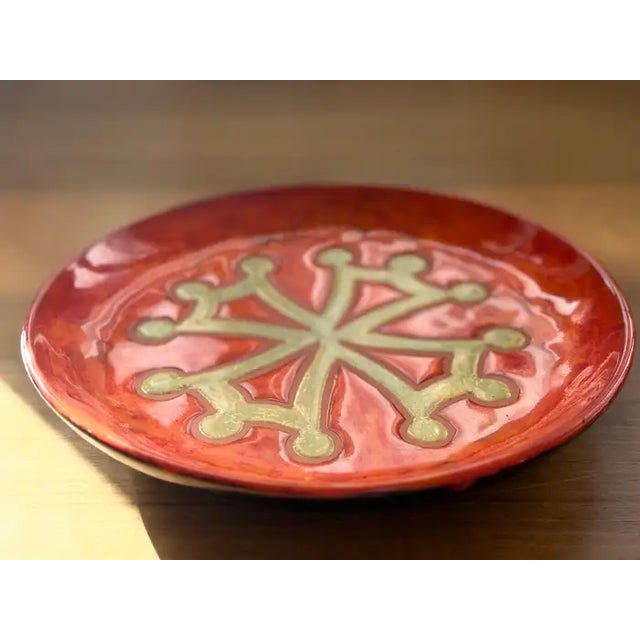 Ceramic Vallauris Wall Plate by Paul Azema, France, 1960–1970 For Sale - Image 6 of 10