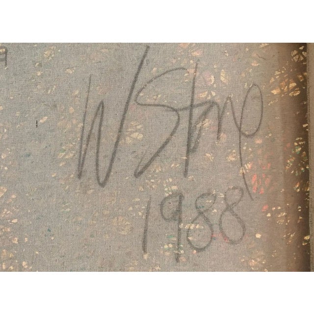 1980s 1980s Abstract Painting "Desde Una Montaña" by Artist William Stone For Sale - Image 5 of 6