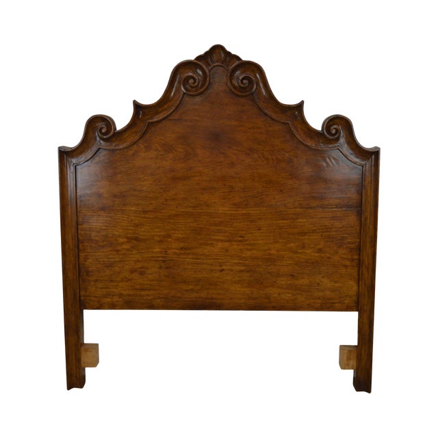 Michael Taylor Antiqued Pine Italian Queen Size Headboard Chairish
