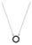 Black Onyx Circle Necklace | 925 Sterling Silver Delicate Open Layering Necklace | Everyday Minimalist Jewelry Gift For Sale