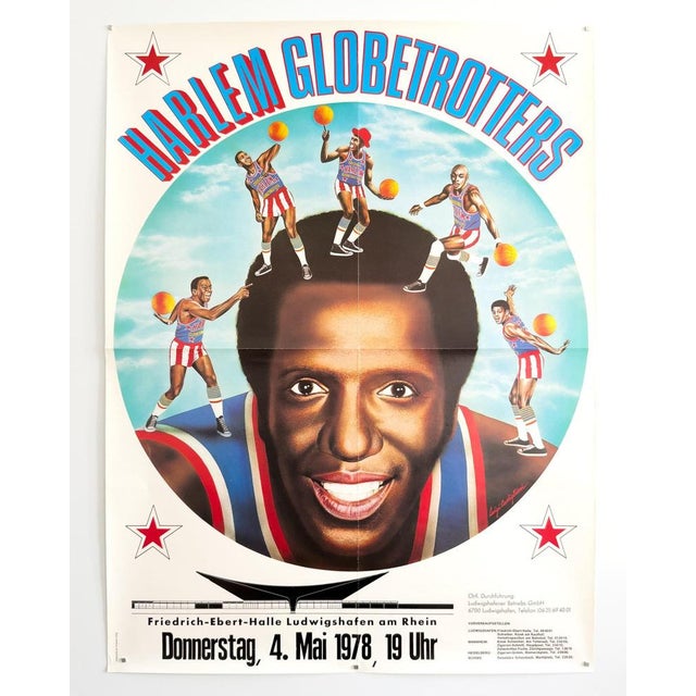 Harlem Globetrotters Event Poster from Luigi Castiglioni, 1978 For Sale - Image 3 of 10