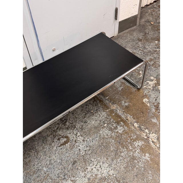 Black Marcel Breuer for Knoll Laccio Table, Large For Sale - Image 8 of 12