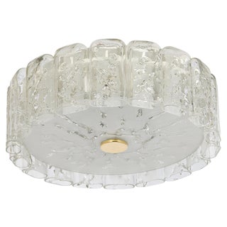 Glass Tubes Flushmount attributed to Doria, Germany, 1960s For Sale