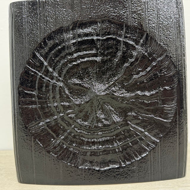 Black Ceramic Vase by Martin Freyer for Rosenthal, 1960s For Sale - Image 10 of 11