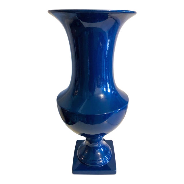 Traditional Cobalt Blue Oversized Vase Chairish