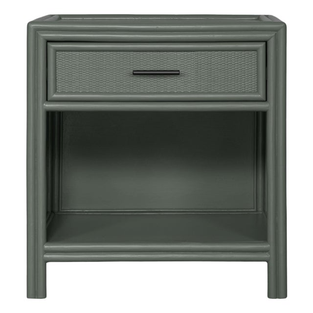 Bermuda One-Drawer Nightstand - Evergreen For Sale