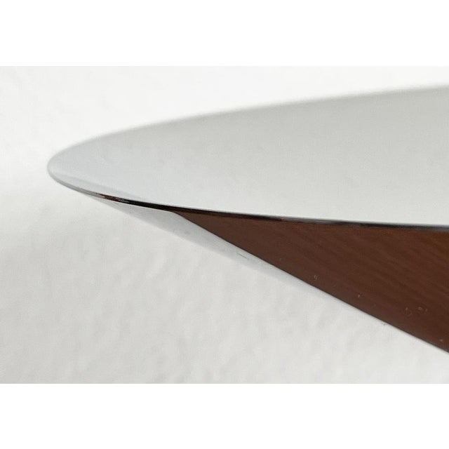 Postmodern Chrome Tripod Metal Bowl, 1980s For Sale - Image 14 of 18