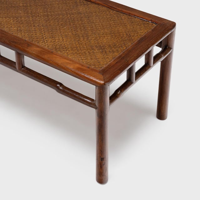 Antique Chinese Woven Top Jichimu Daybed, 19th Century For Sale - Image 4 of 5