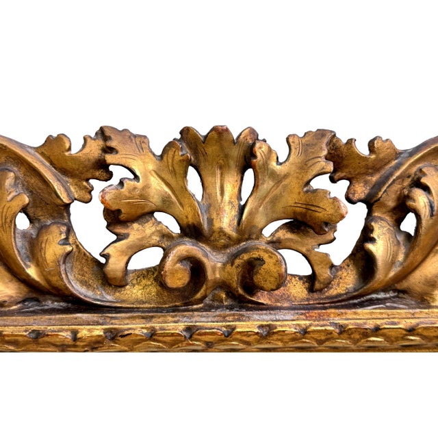 A Very Attractive Mid 19th Century Italian Giltwood Wall Mirror, In The Florentine Taste, Of Unusual Diminutive...