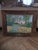 Green Unusual Folk Art Riverside Landscape Painting For Sale - Image 8 of 16