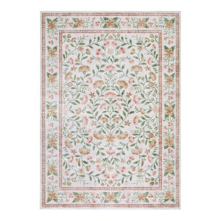 Lavable Machine Woven Rug Cream 5x8 For Sale