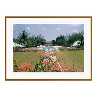 Paradise Island 1968 by Slim Aarons Brown Framed C Print For Sale