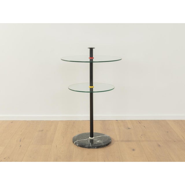 Glass Postmodern Side Table, 1980s For Sale - Image 7 of 7