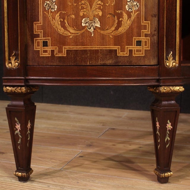 Wood Louis XVI Inlaid Sideboard, 1950s For Sale - Image 7 of 13