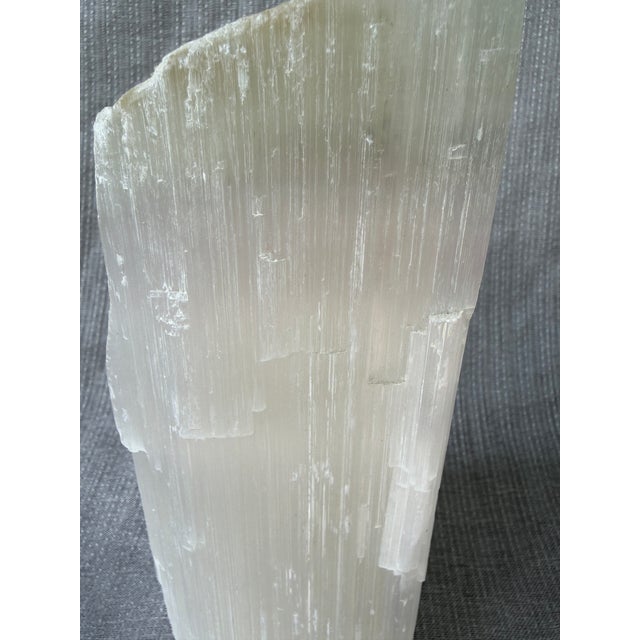 Natural White Selenite Crystal For Sale - Image 10 of 12