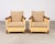 Wood Pair John Hutton for Donghia Merbau Rattan Lounge Chairs For Sale - Image 7 of 18