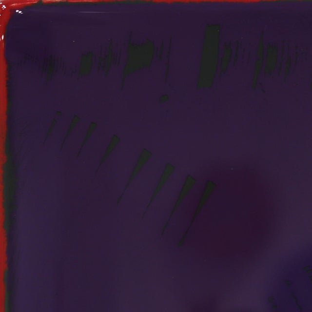 Tall Sunspot 50 - Slim Vertical Minimalist Abstract Mixed Media Resin Painting by Ricky Hunt For Sale - Image 4 of 9