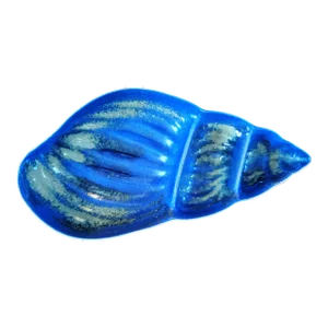 Grestel Large Seashell Serving Divided Bowl Fine Stoneware Atlantic Blue Portugal
