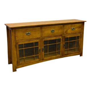 Crafters and Weavers Craftsman Style Quarter Sawn Oak Sideboard For Sale