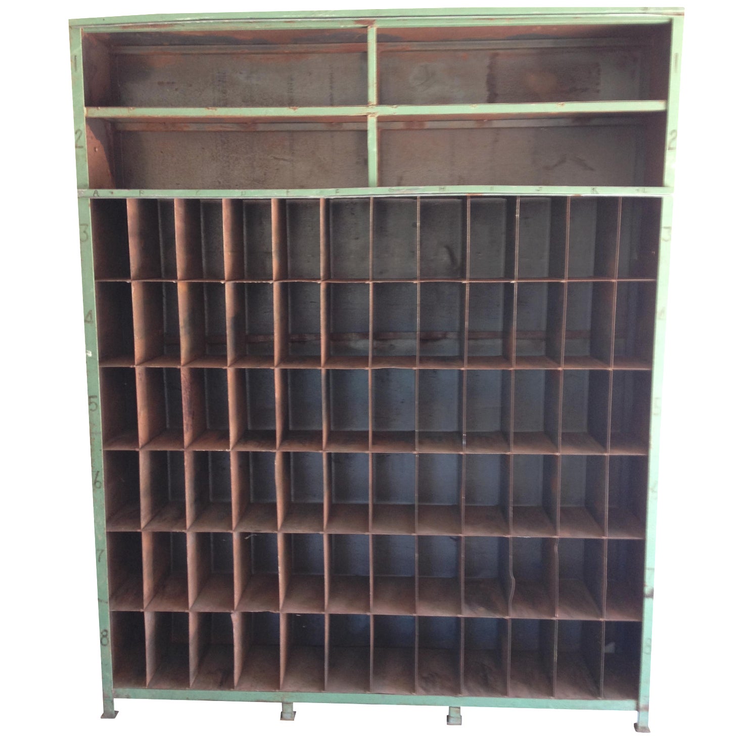 1950s Industrial Cubby Shelving Chairish