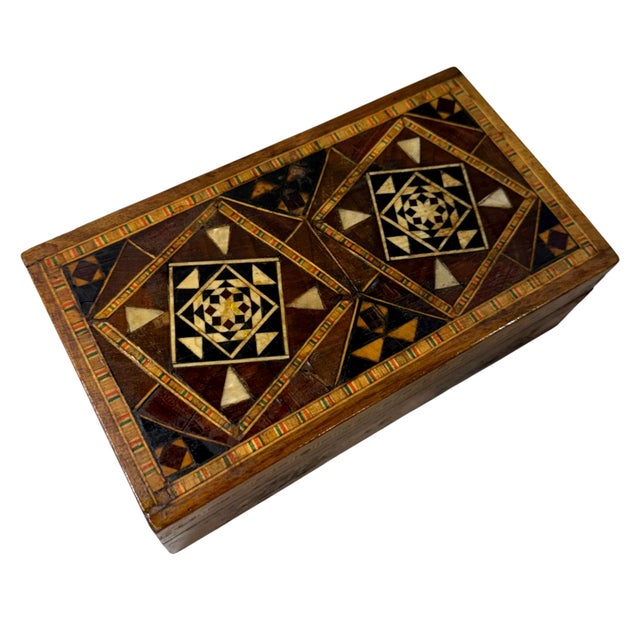 19th Century Anglo Indian Sadeli Mosaic Inlaid Box For Sale - Image 4 of 11
