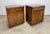 Mid Century Modern Milo Baughman Style Burlwood & Walnut Nightstands For Sale - Image 12 of 12