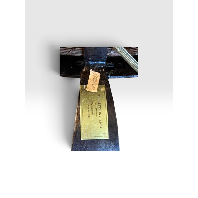 Vintage Exceptional Sculptural Table Lamps by Maitland-Smith, Hand Made in the Philippines - a Pair For Sale - Image 10 of 10