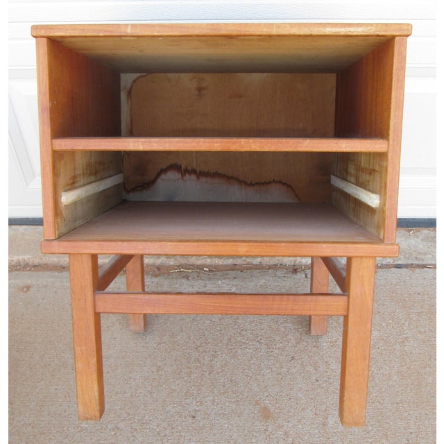 Nils Jonsson for HJN Mobler Danish Mid Century Teak Nightstand For Sale - Image 13 of 15