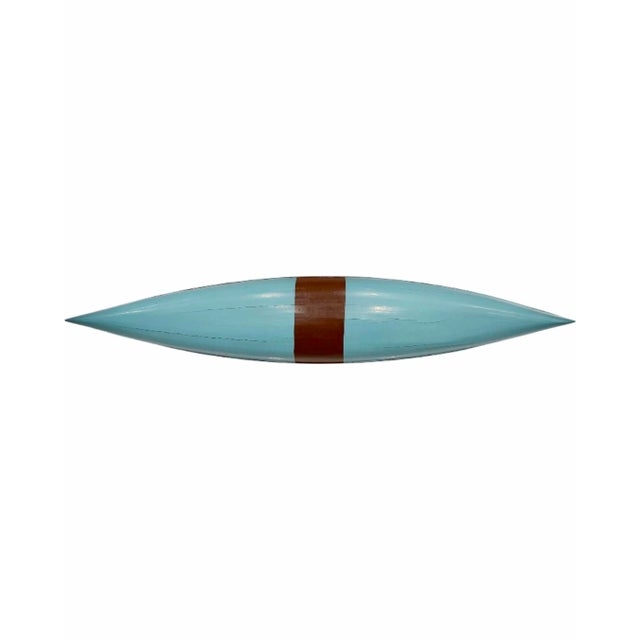 Vintage Vanderbilt Whitney Estate Decorative Canoe Boat Model W/Oars For Sale - Image 14 of 17