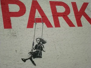 Banksy Art by Lisa Fong Print, 18" x 24"