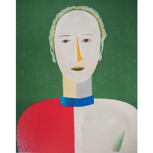Kazimir Malevich (after) Smiling portrait Colour lithograph (Mourlot workshop) Signed in the plate Numbered / 2000 On...
