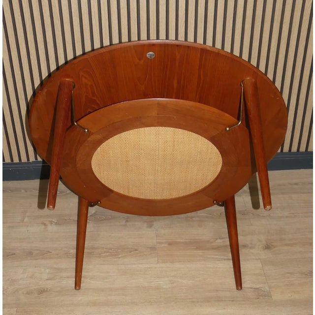 Mid-Century Modern Model 515 Minerva Round Coffee Table in Teak by Peter Hvidt & Orla Mølgaard-Nielsen for France & Son, 1960s For Sale - Image 3 of 12