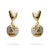 Metal Love Gold Melted & Diamond Heart Stud Pearl Drop Earrings, A Pair For Sale - Image 7 of 7