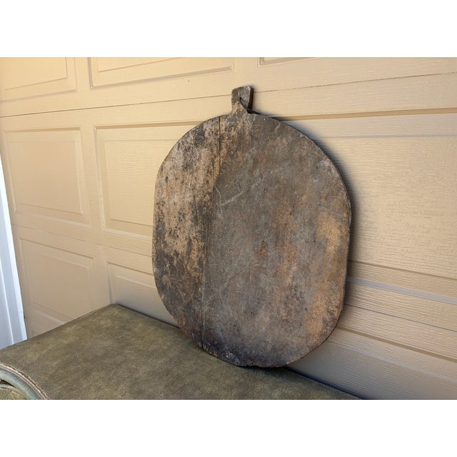 French Country Late 19th Century French Country Rustic Wooden Bread Board For Sale - Image 3 of 12