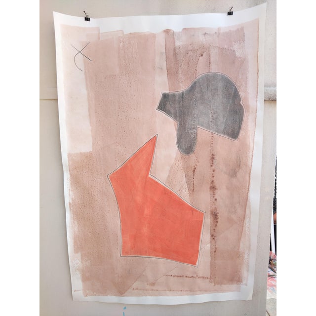 Early 21st Century Alice Maier, Re-Nouveau N°6, 2025, Acrylic on Paper For Sale - Image 5 of 6