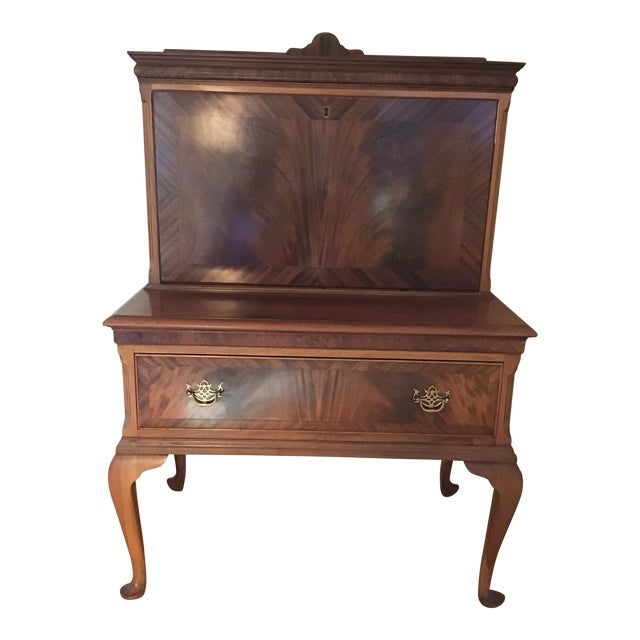 1940s Queen Anne Secretary Drop Front Desk Chairish