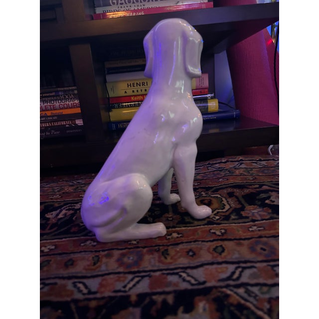 1980s White Hunting Dog Figurine From England For Sale In Sacramento - Image 6 of 7