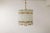 Well-made chandelier with ten-cylinder shaped cupolas in crystallized glass and brass fittings. Designed by Orrefors and...