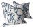 Not Yet Made - Made To Order Hunt Slonem "Bunny Hutch" in Navy & White 18" Pillows - A Pair For Sale - Image 5 of 5