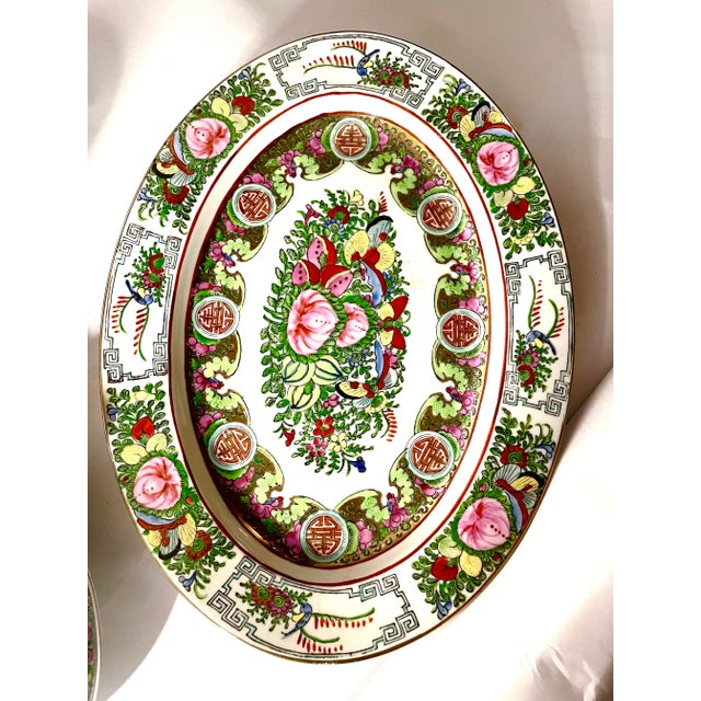 Mid Century Rose Medallion China Set - 20 Pieces With Service for 8 For Sale - Image 4 of 11
