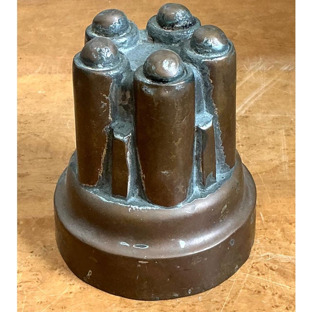 Victorian Vintage Copper Over Tin Jelly Mold For Sale - Image 3 of 18