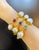 Bochic “Orient” Vintage Ruby, South Sea Pearl & Multi-Color Sri Lankan Sapphire Bangle 18K Gold & 950 Silver • Signed A...