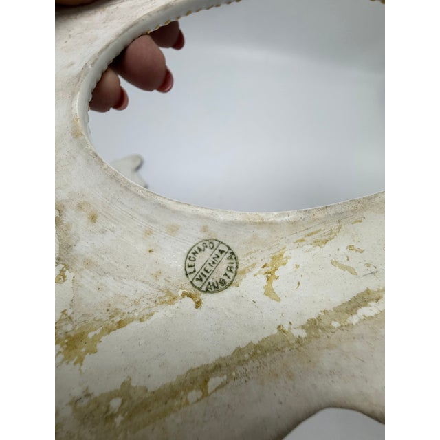 Late 19th Century 19c Hand Painted Porcelain Frames, Set of 2 For Sale - Image 5 of 11
