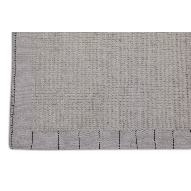 Moroccan Beige 21st Century Modern Moroccan Style Wool Rug 9'1" X 12'9" For Sale - Image 3 of 7