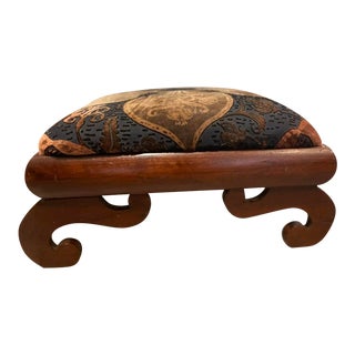 Antique Empire Scroll Footstool For Sale