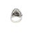 Antique 14k White Gold Art Deco Cocktail Ring With 1.5 CTW Diamonds, Size 4.5 For Sale - Image 4 of 10