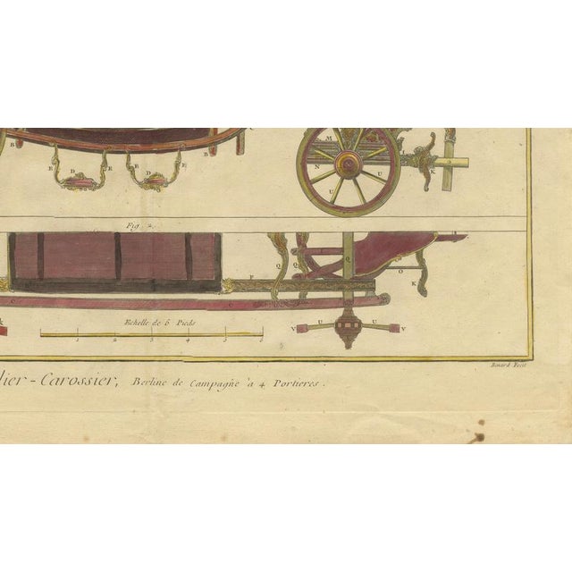 Antique French Four-Door Berlin Carriage, 1771 For Sale - Image 9 of 11