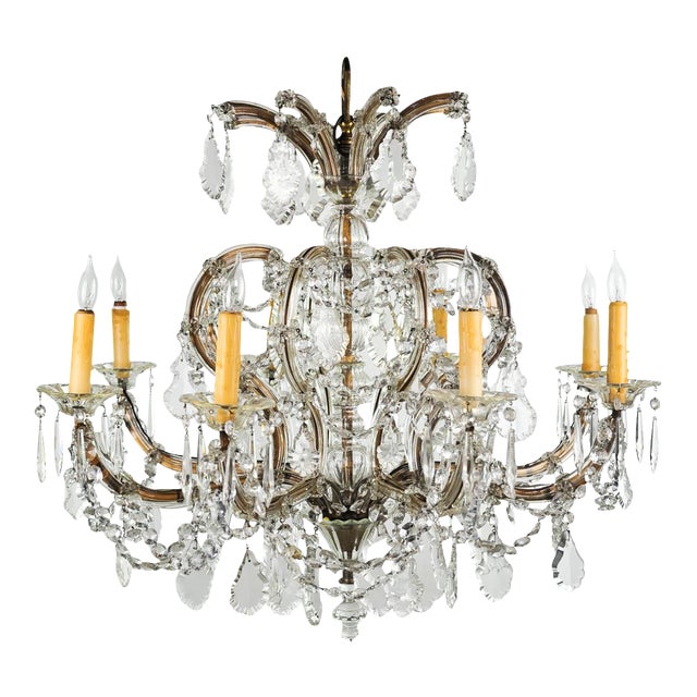Antique Traditional French Lead Crystal Chandelier Chairish
